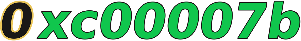 0xc00007b logo